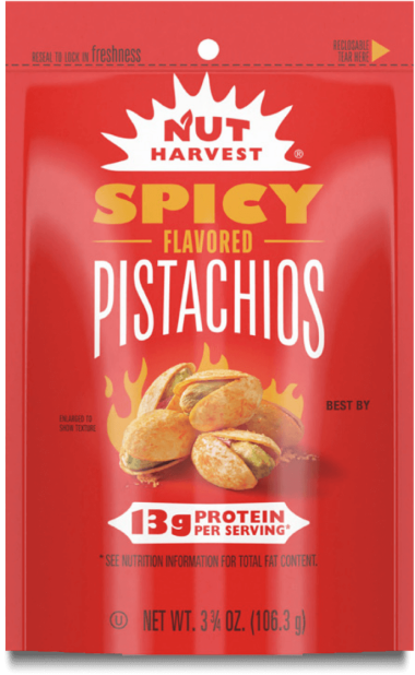 NUT HARVEST® Spicy Flavored Pistachios