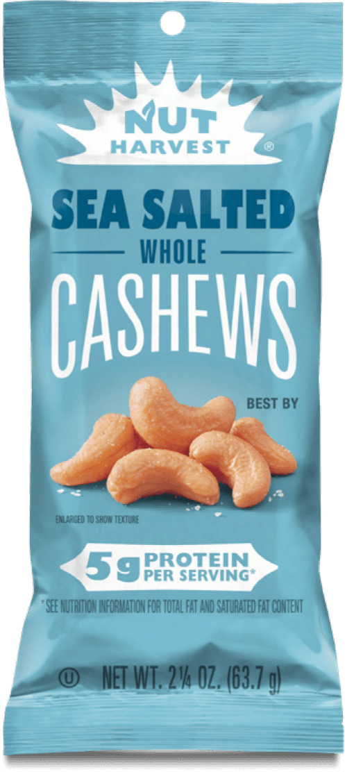 NUT HARVEST® Sea Salted Whole Cashews